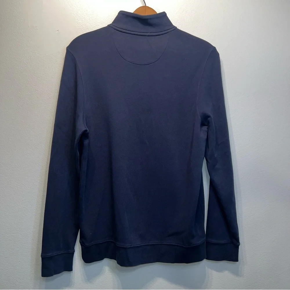 Vineyard Vines Sweater Adult Large Blue Pullover 1/4 Zip 100% Pima Cotton